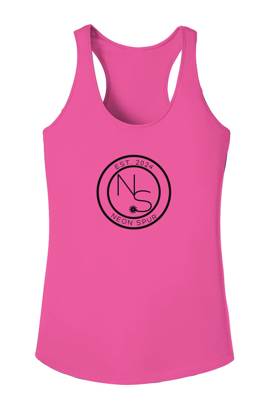 Neon Spur Ladies Sport-Tek® PosiCharge® Competitor™ Racerback Logo Tank