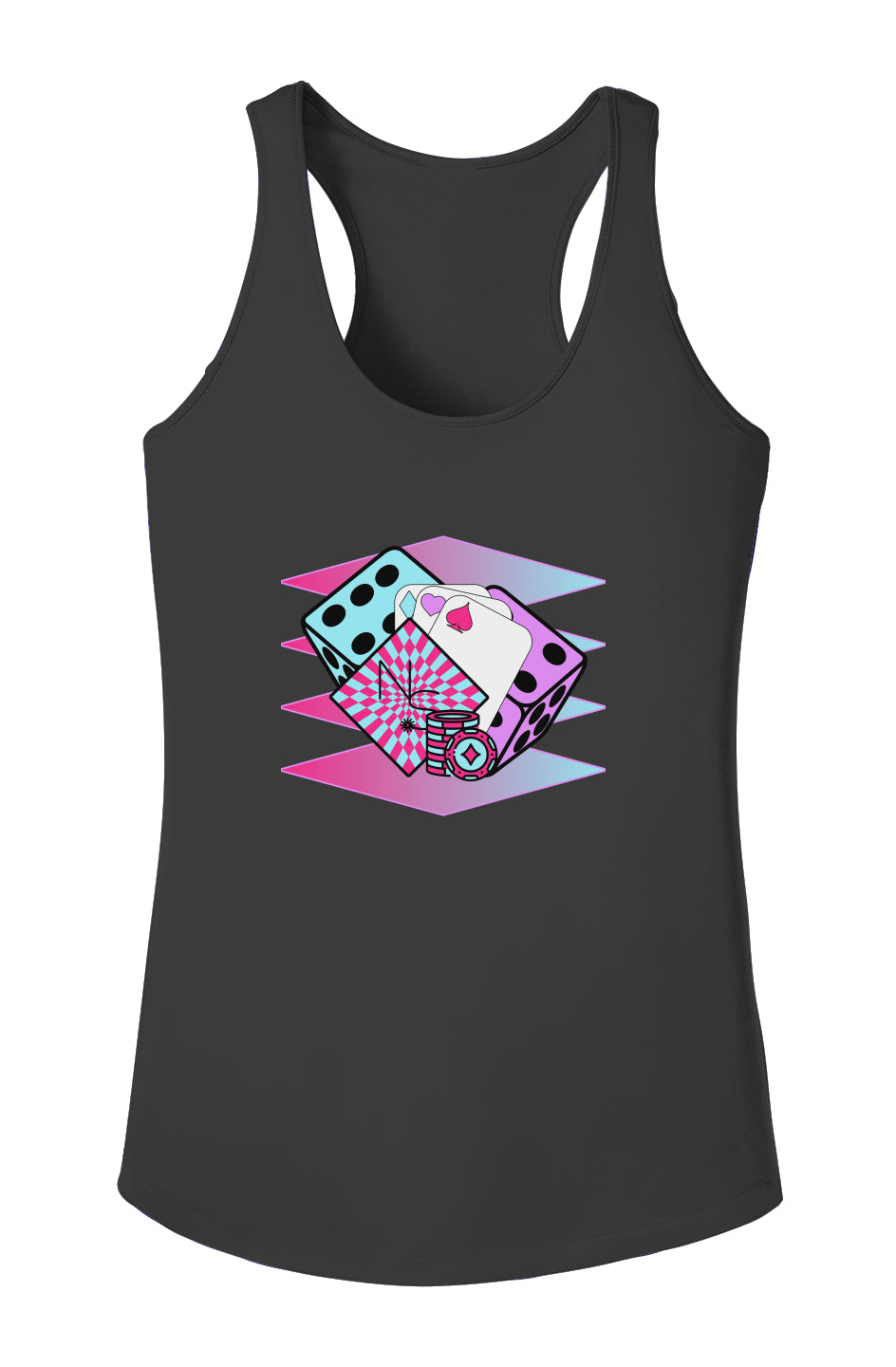 Poker Face Athletic Tank