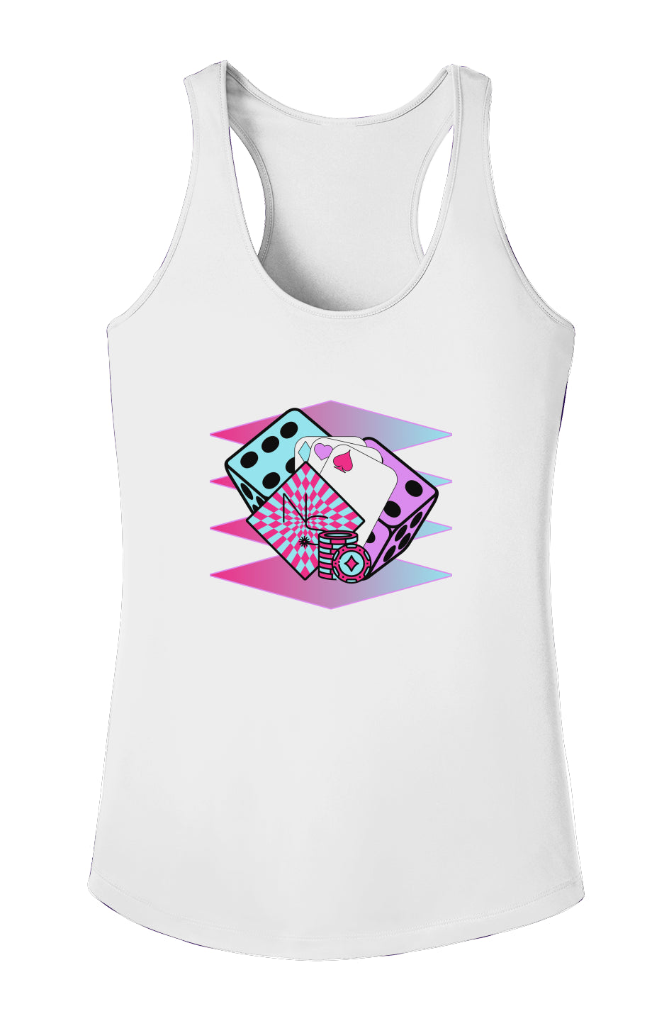 Poker Face Athletic Tank