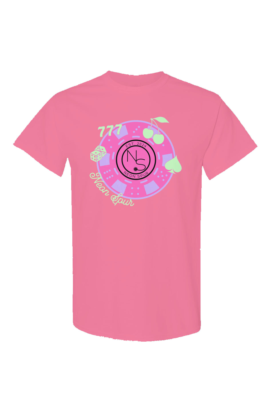 Poker Chip Neon T Shirt