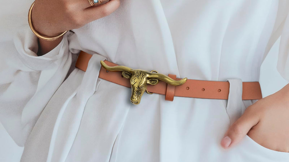 Signature Longhorn Western Belt for Women Texas Sun Western Wear