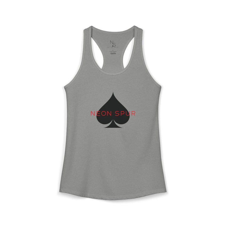 Neon Spur Logo Spade Racerback Tank Top