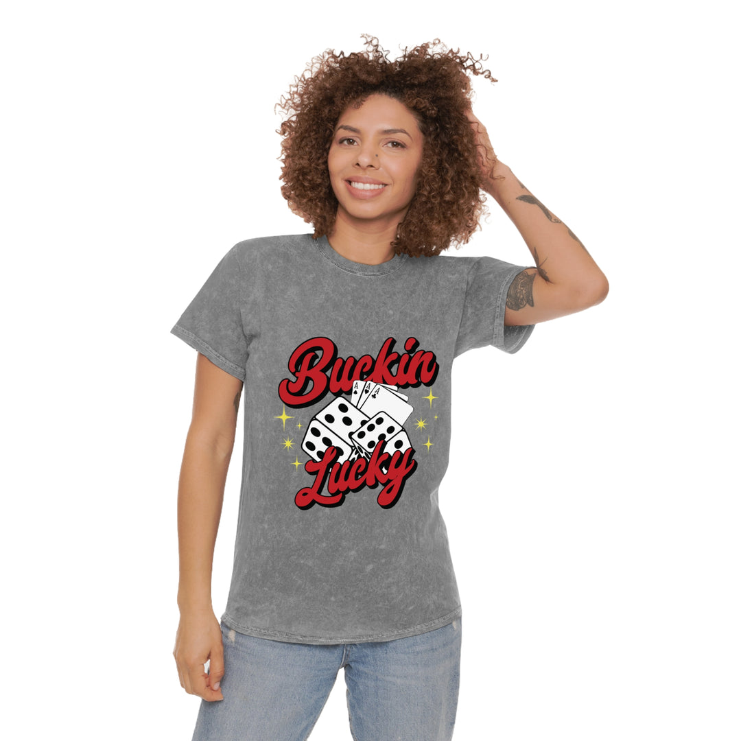 Buckin Lucky Mineral Wash T-Shirt
