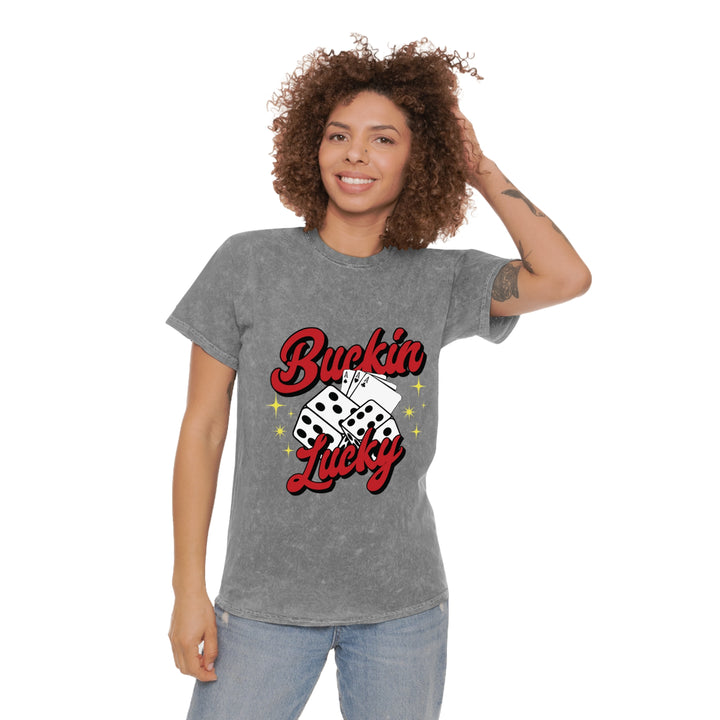 Buckin Lucky Mineral Wash T-Shirt