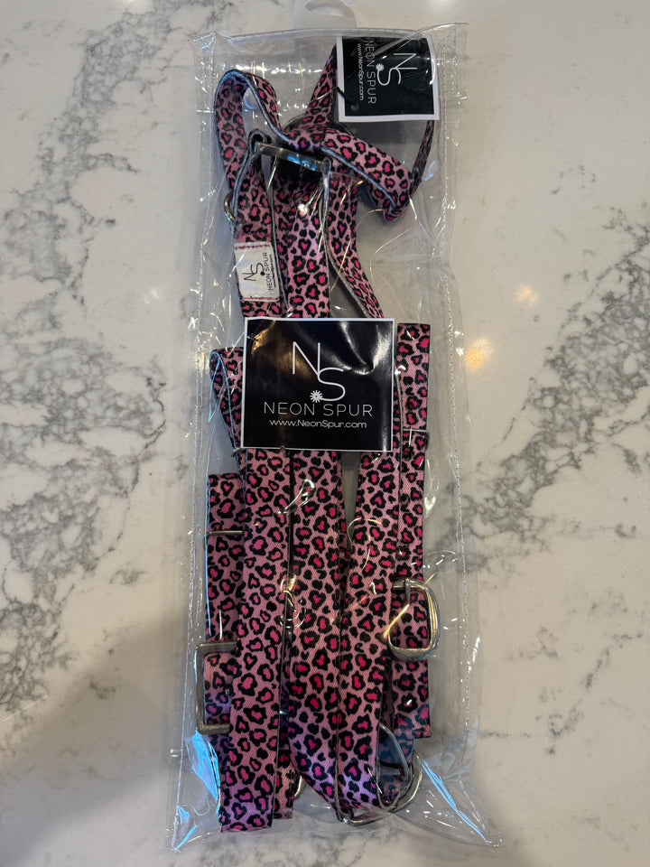 Catty Cowgirl Nylon One Ear Headstall & Breast Collar Tack Set