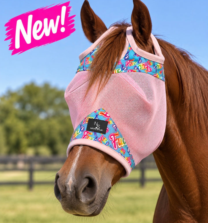 Fook Fly Mask - Baby Pink Mesh