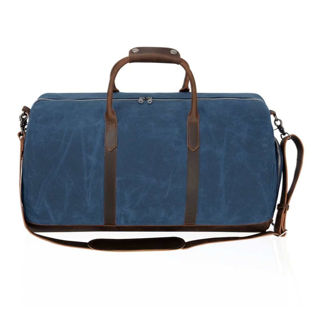 Canvas & Full-Grain Cowhide Leather Weekender Bag