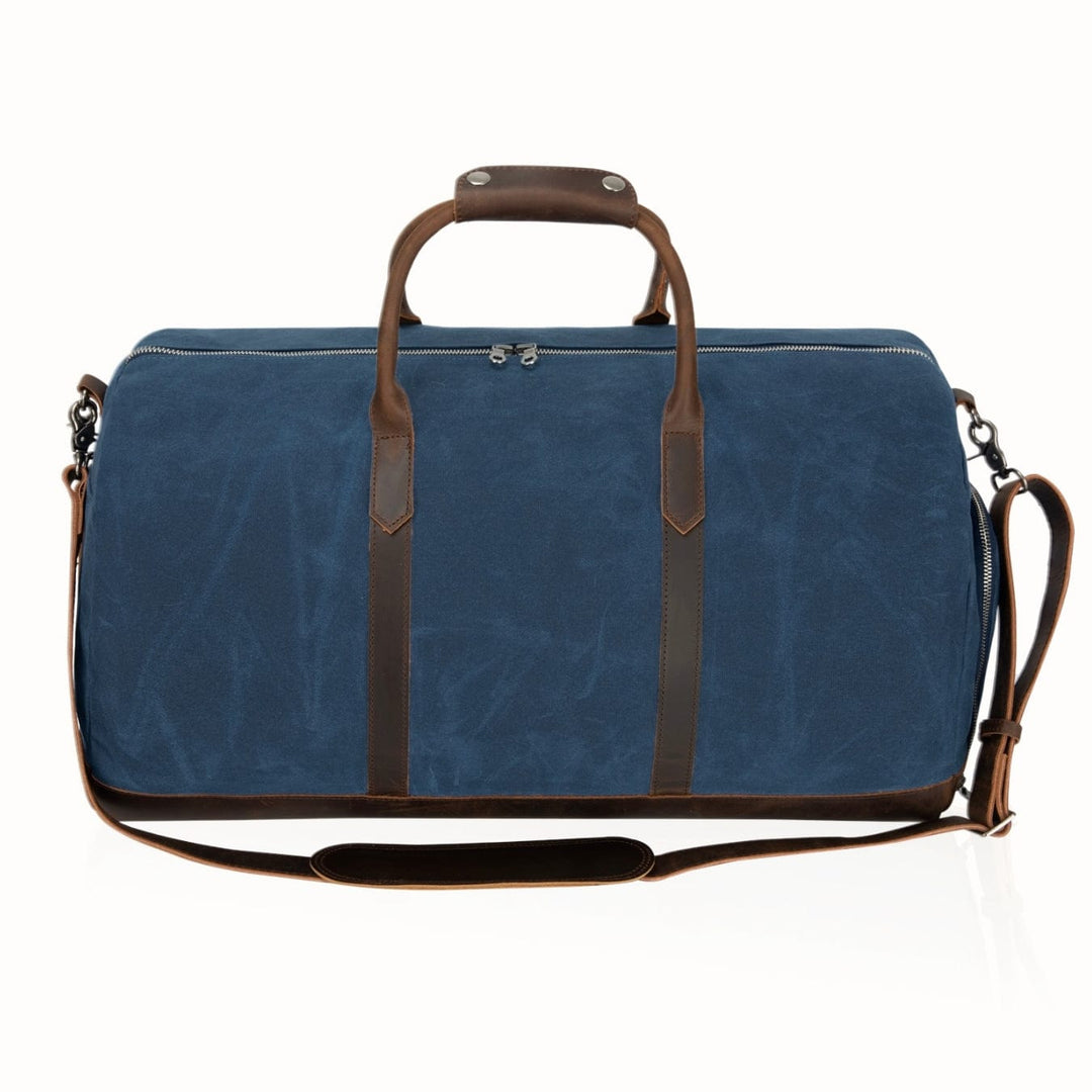 Canvas & Full-Grain Cowhide Leather Weekender Bag