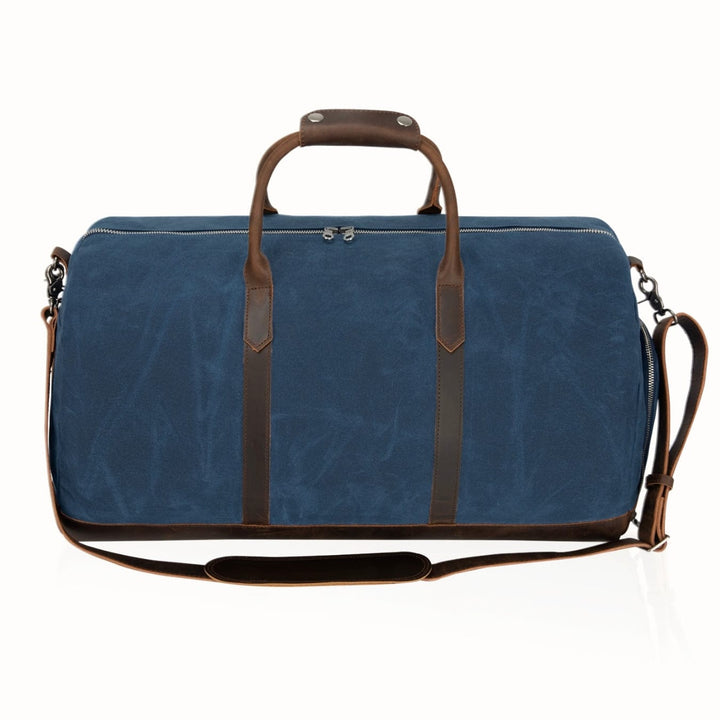 Canvas & Full-Grain Cowhide Leather Weekender Bag