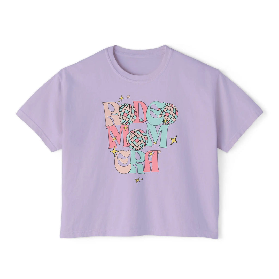 Rodeo Mom Era Women's Boxy Tee Neon Spur