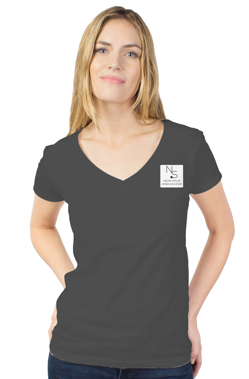 Women's Neon Spur Ambassador Deep V-Neck Tee