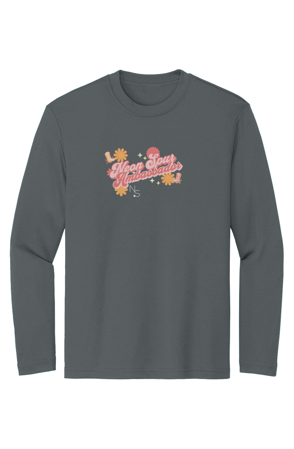 Flower Child Neon Spur Ambassador Girls Sport-Tek Long Sleeve Tee