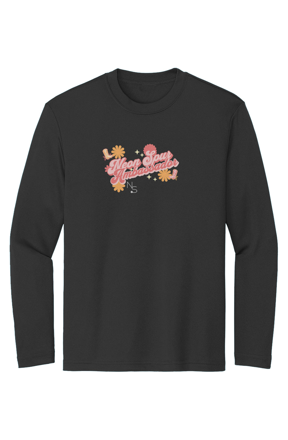 Flower Child Neon Spur Ambassador Girls Sport-Tek Long Sleeve Tee