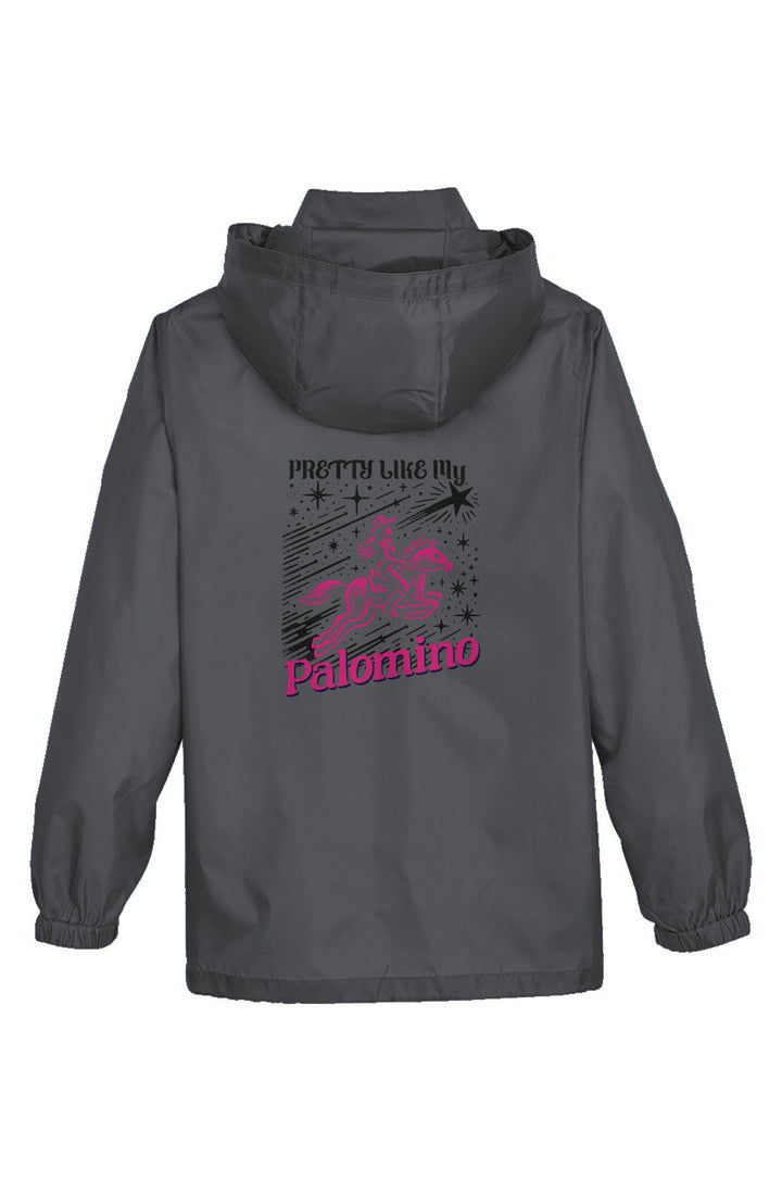 Pretty Like My Palomino Girls Lightweight Wind Breaker Jacket