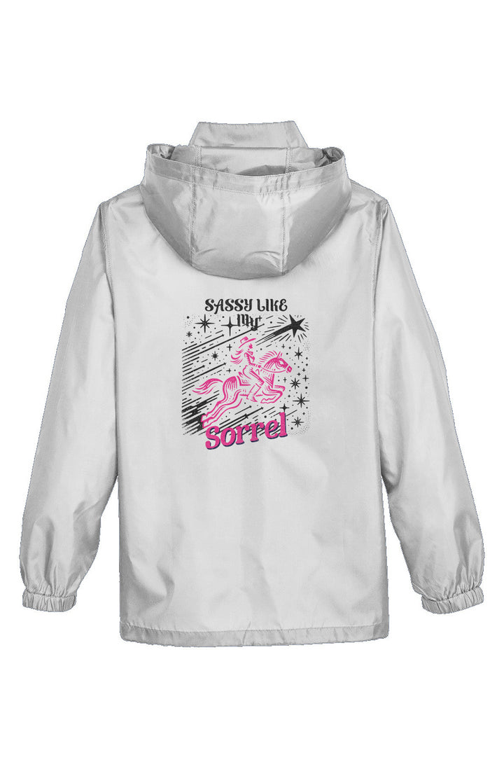 Sassy Like My Sorrel Girls Lightweight Windbreaker Jacket