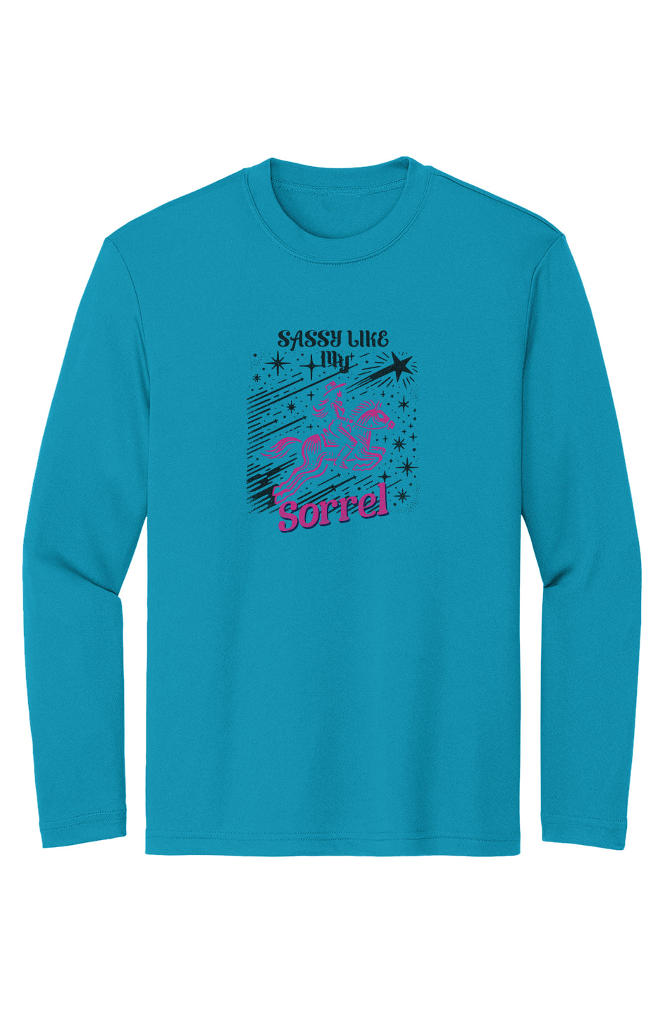 Sassy Like My Sorrel Girls Sport-Tek Moisture-Wicking Long Sleeve Tee