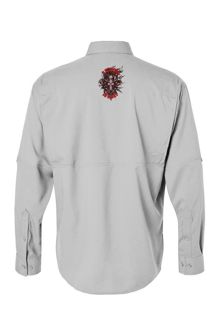 8 Seconds To Glory Men's Long Sleeve Fishing Shirt