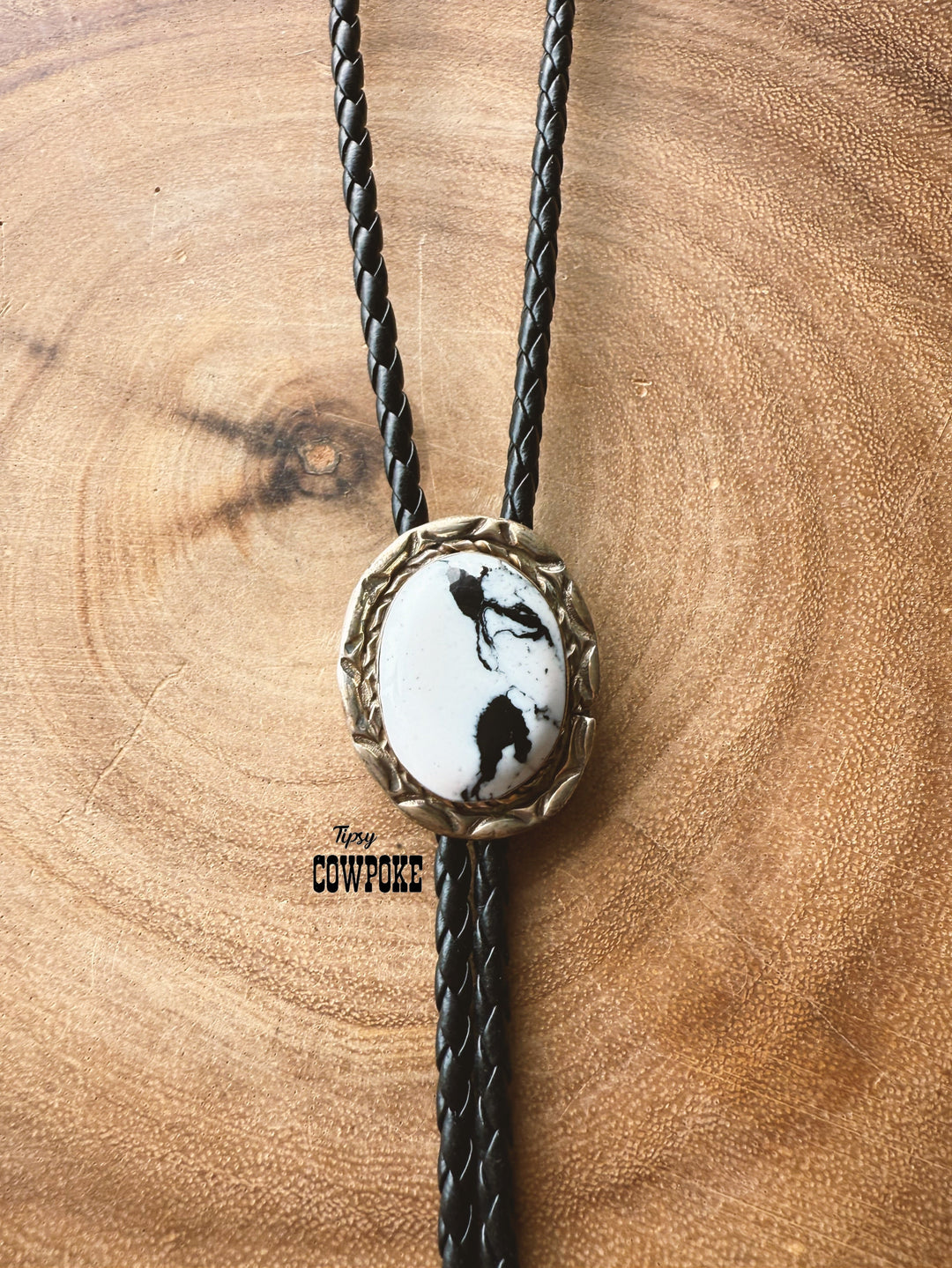 White Buffalo Bolo Tie