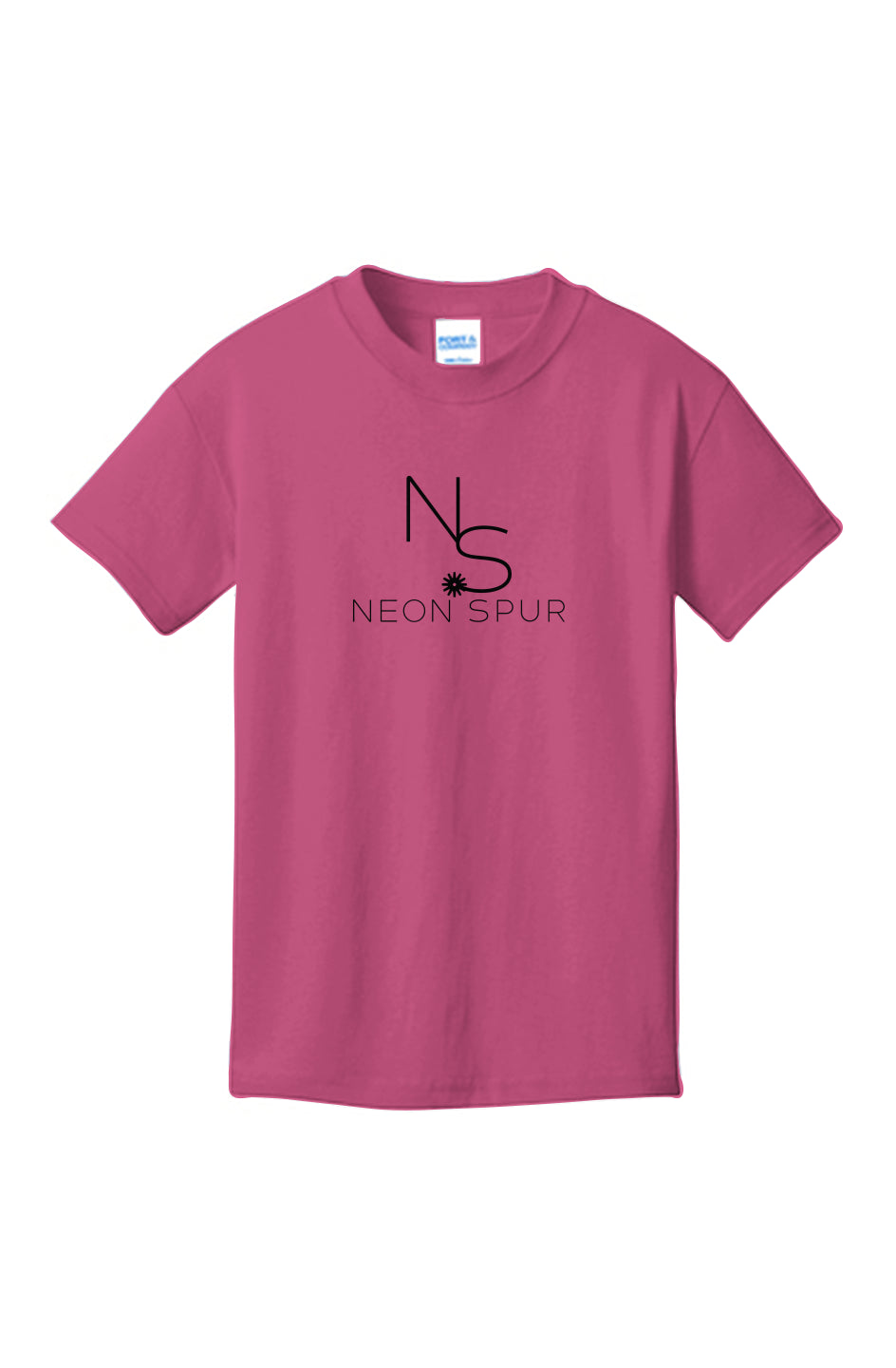 Girls Neon Spur Logo Cotton Tee