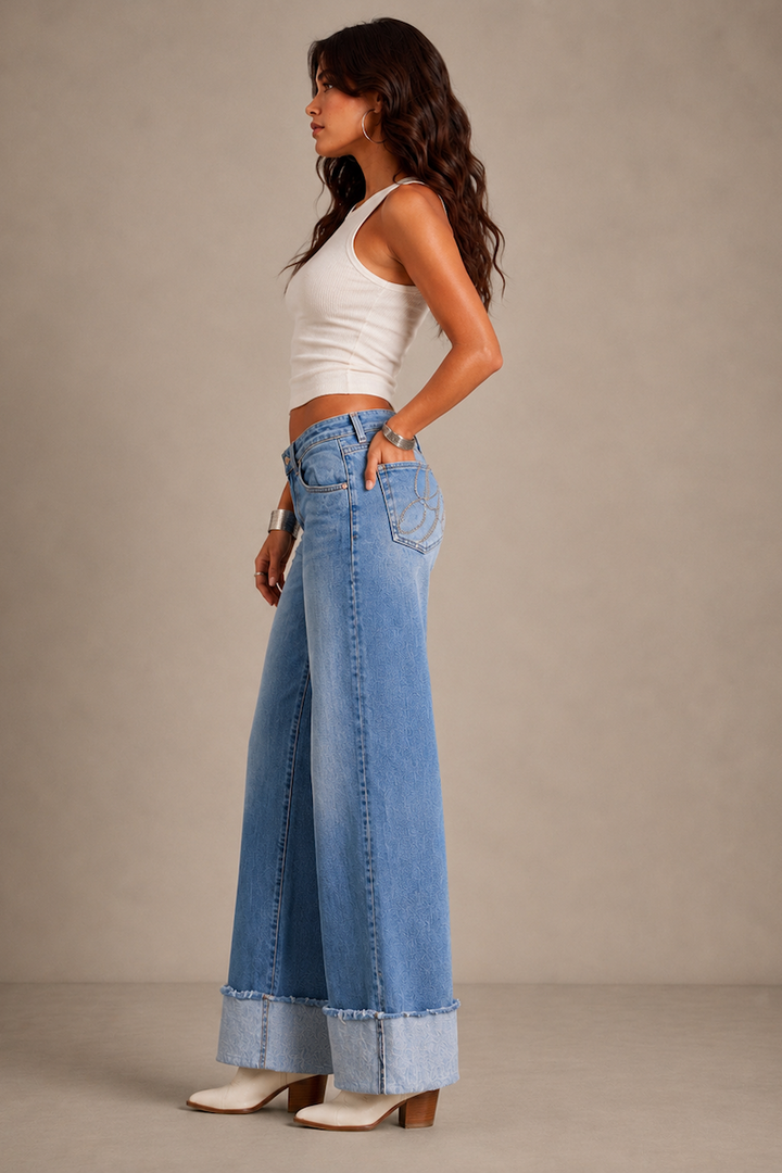 The Golden Girl Jean- Medium Wash GJG DENIM