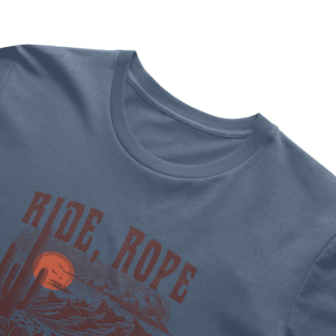 Ride Rope Repeat Mens Heavyweight T-Shirt