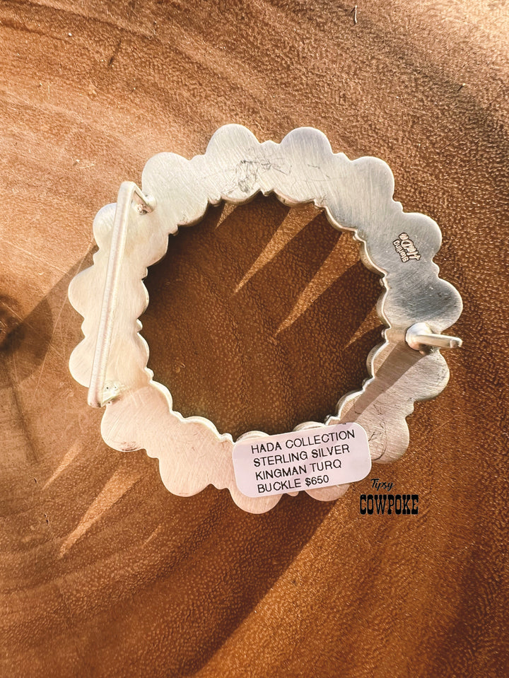 Kingman Turquoise Belt Buckle