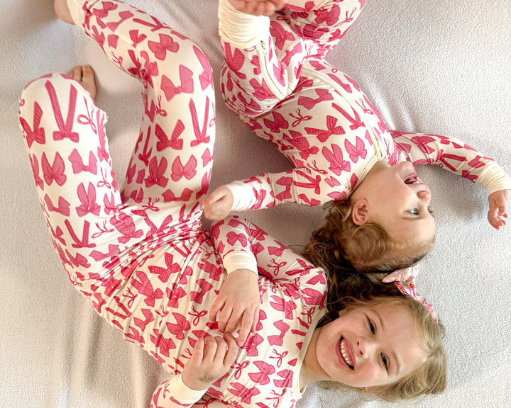 Hot Pink Bows Bamboo Zippy Boosh Baby