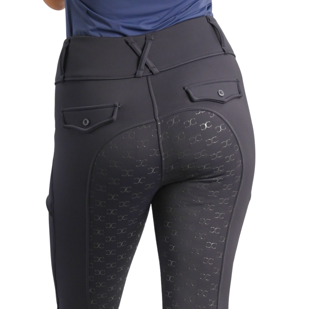 Correct Connect Ultra Warm Arctic Winter Riding Tights in Grey -Full Seat