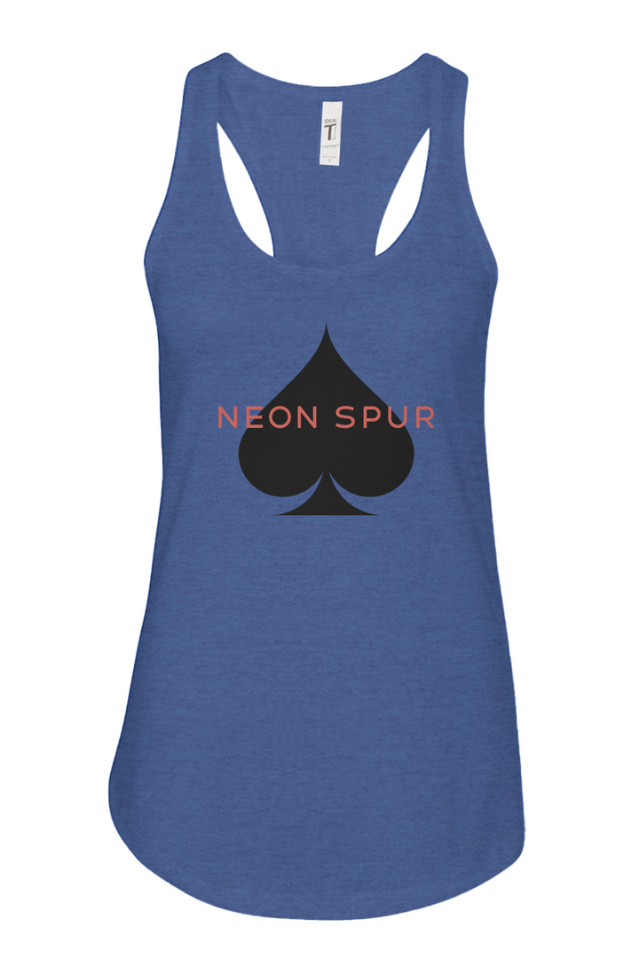 Neon Spur Logo Spade Racerback Tank Top