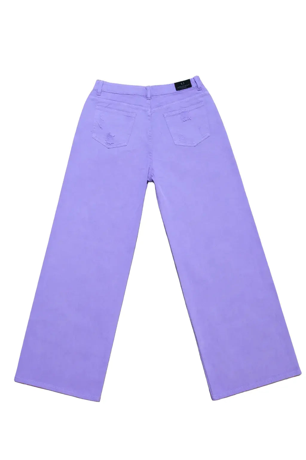 Easter Purple Spring Patch High Waist Distressed Wide Leg Baggy Jeans Neon Spur