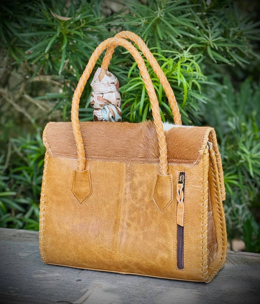 Upcycled LV Cowhide Leather Bougie Shoulder Crossbody Bag Neon Spur