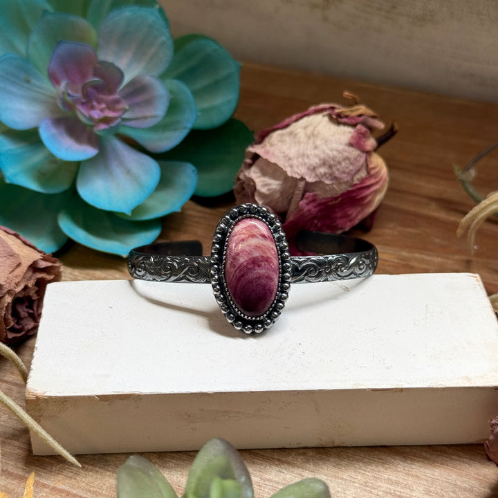MJ Purple Spiny Shell Sterling Silver Cuff The Bijoux FAB Jewelry