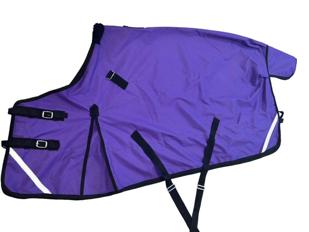 Solid Purple Winter Horse Blanket w/ Removable Neck Cover *Sample Sale*