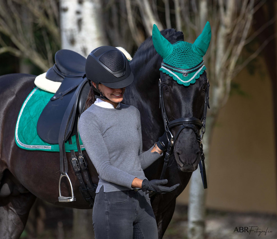Teal Saddle Pad Set