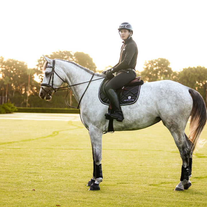 B&W - Black Saddle Pad Set