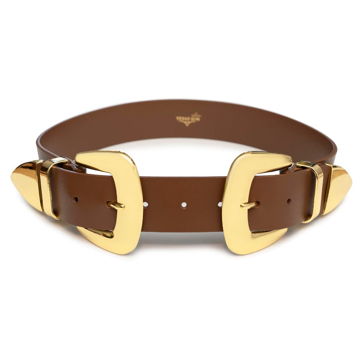 Double Buckle Western Waist Belt