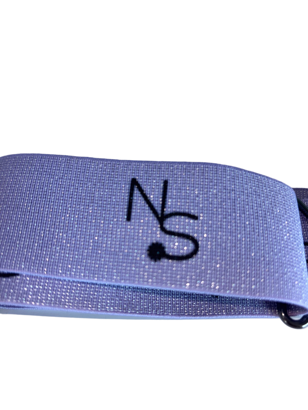 Lilac Sparkle Gunmetal Neon Spur Logo Equestrian Belt
