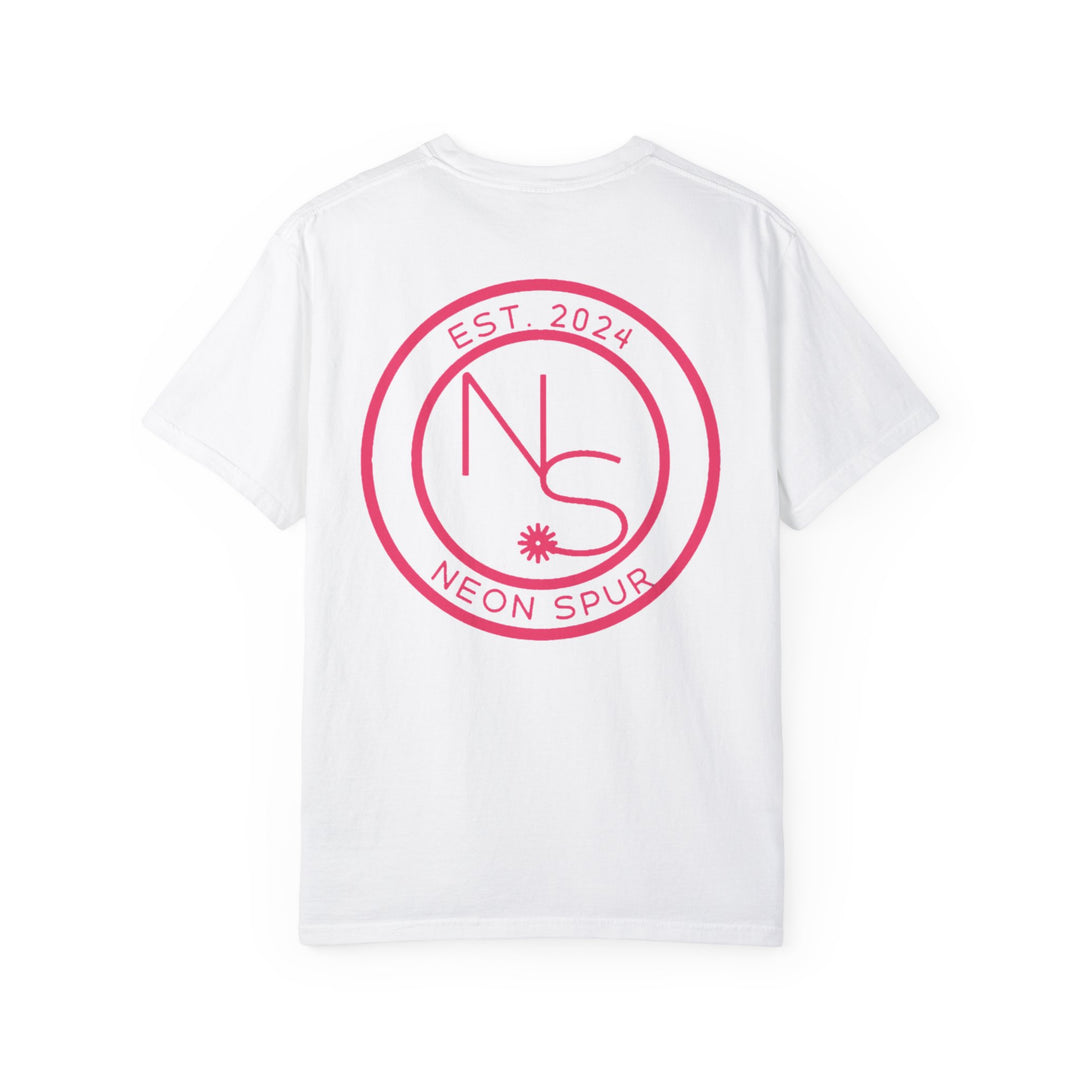 Neon Spur Logo Garment-Dyed T-shirt