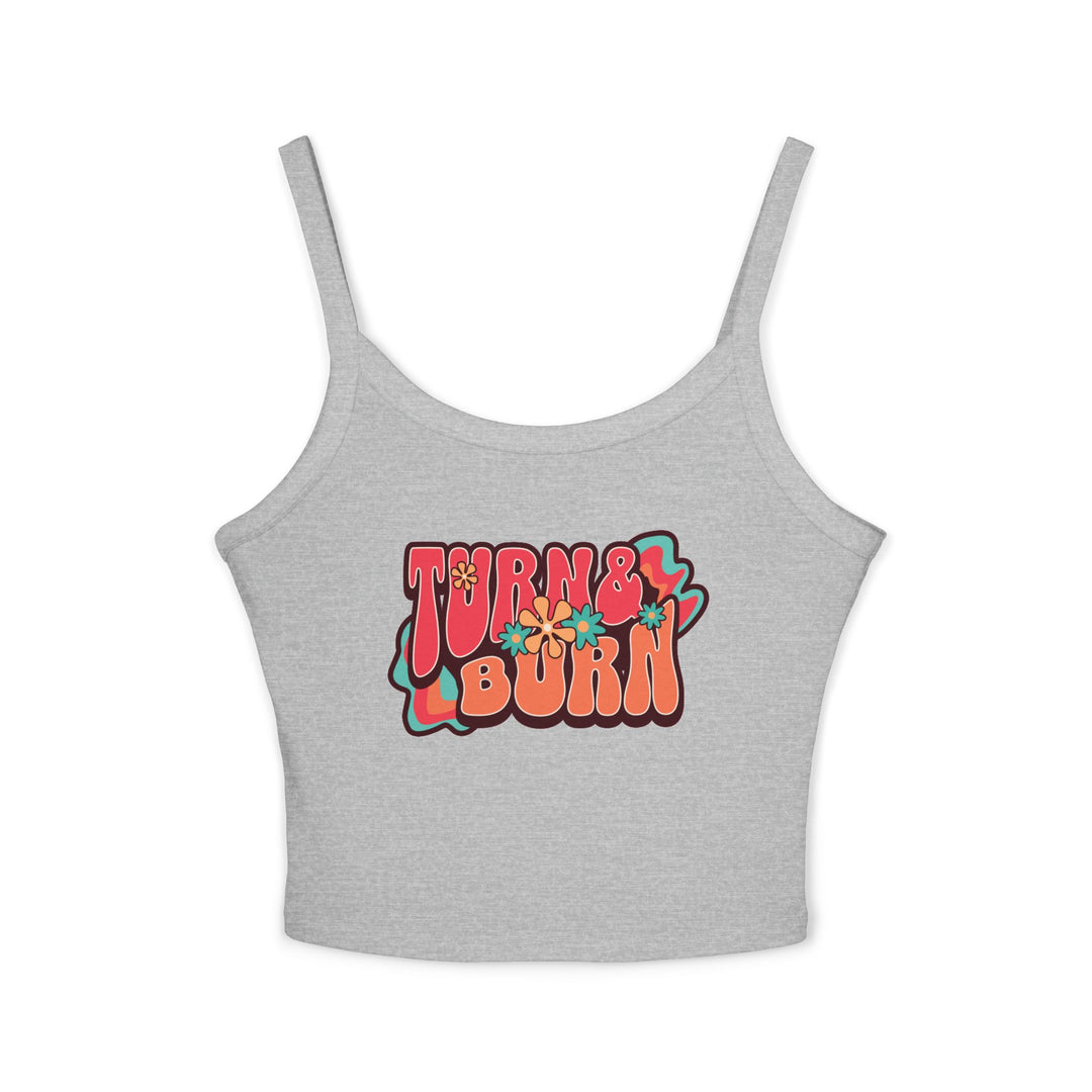 Retro 'Turn & Burn' Women's Spaghetti Strap Tank Top