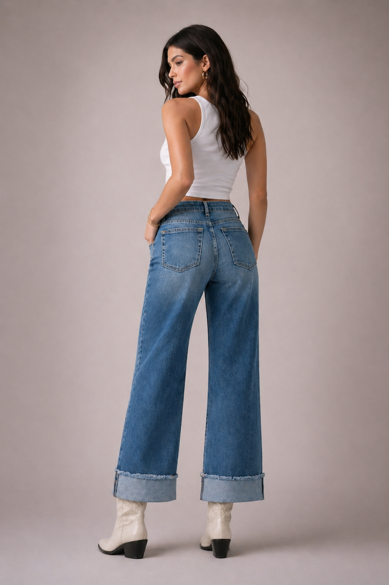 Low Rise Gem Studded Jean GJG DENIM
