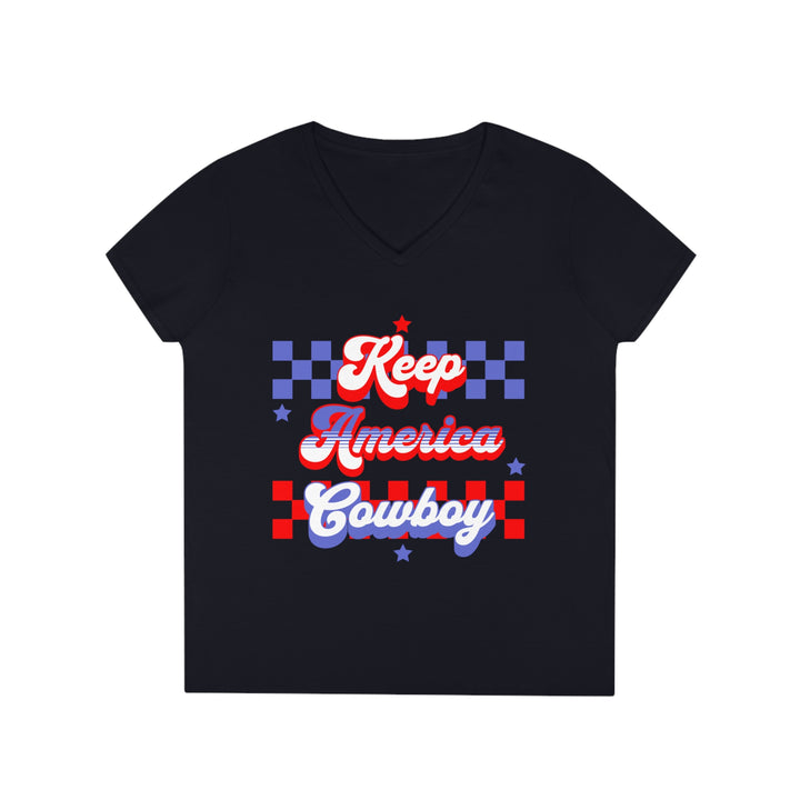 Keep America Cowboy V-Neck T-Shirt