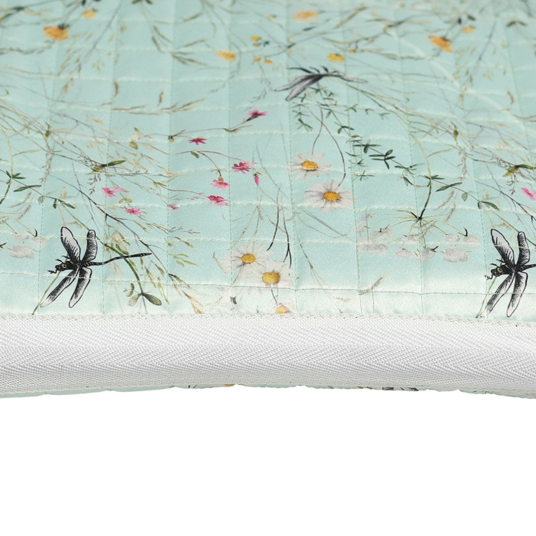 Dapplebay Dragonfly Meadow Western Saddle Pad-Green Breeches.com