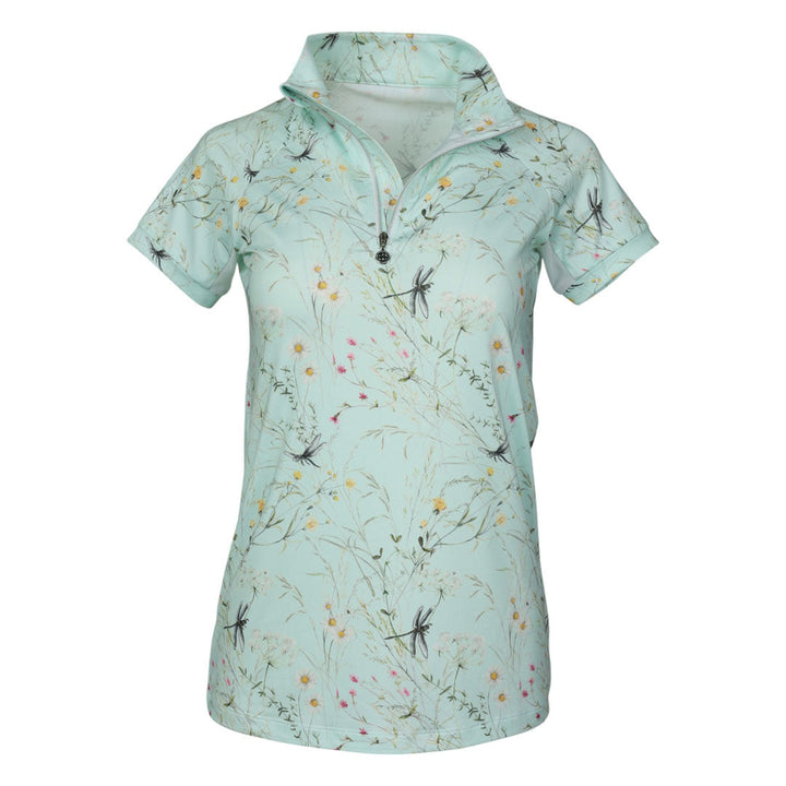 Dapplebay Dragonfly Meadow Short Sleeve Quarter Zip Riding Top Breeches.com