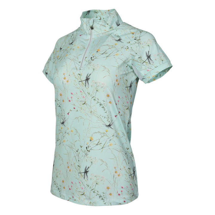 Dapplebay Dragonfly Meadow Short Sleeve Quarter Zip Riding Top Breeches.com