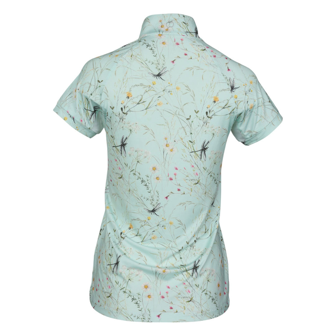 Dapplebay Dragonfly Meadow Short Sleeve Quarter Zip Riding Top Breeches.com