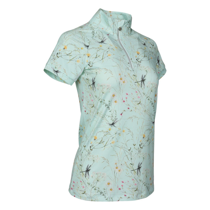 Dapplebay Dragonfly Meadow Short Sleeve Quarter Zip Riding Top Breeches.com