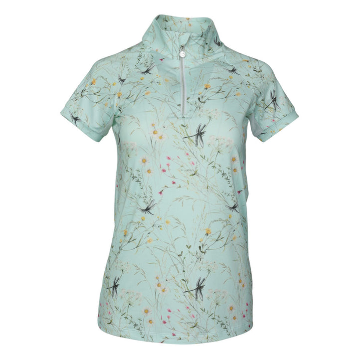 Dapplebay Dragonfly Meadow Short Sleeve Quarter Zip Riding Top Breeches.com