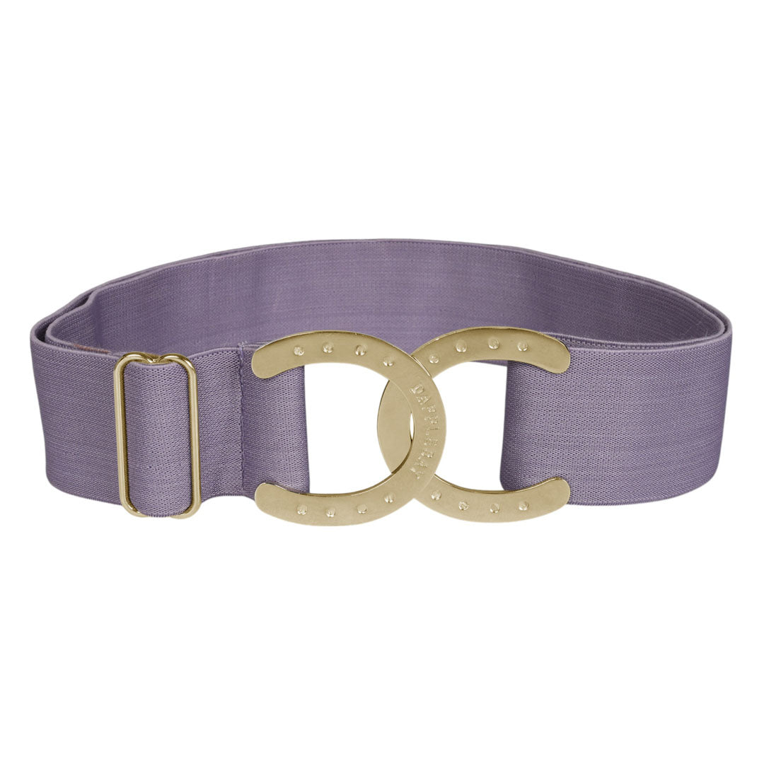 Dapplebay Horse Shoe Elastic Belt-Lavender