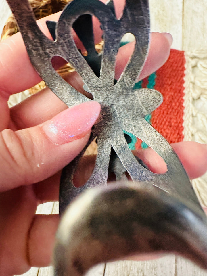 Handcrafted Turquoise & Sterling Silver Cuff Bracelet by Chimney Butte