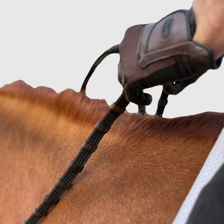 Sure Grip Rubber Rein with 1" Hand Stop CorrectConnect